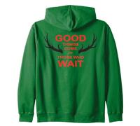 Chasseur la Patience est Une Vertu Cerf Chasse Forêt Cadeau Sweat à Capuche