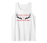 Chasseur la Patience est Une Vertu Cerf Forêt Chasse Cadeau Débardeur