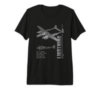 Chasseur P38 Lightning T-Shirt Haut de Gamme