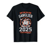 Chasseur Sanglier - Battue 2025, Humour Saison Chasse T-Shirt