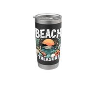 Chasseur Tresors Plage Passion Beach Treasure Gobelet isotherme en acier inoxydable double paroi