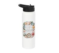 Chasseur Tresors Plage Passion Every Shell Has A Story Stainless Steel Insulated Water Bottle