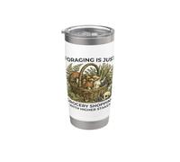Chasseurs de champignons pour les amateurs de la nature Gobelet isotherme en acier inoxydable double paroi