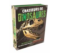 Chasseurs de dinosaures: Un livre de 32 pages / 24 cartes-quiz / des outils pour creuser / un squelette de T.rex