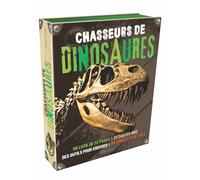 Chasseurs de dinosaures: Un livre de 32 pages / 24 cartes-quiz / des outils pour creuser / un squelette de T.rex
