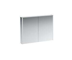 Châssis 25 armoire de toilette, éclairage vertical, arrêt extérieur, 750x1000, éclairage d'ambiance, H4086539001441, Exécution: Pièces latérales en miroir