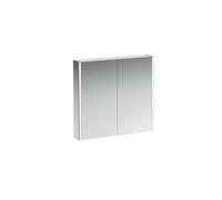 Châssis 25 armoire de toilette, éclairage vertical, arrêt extérieur, 750x800, éclairage d'ambiance, H4085539001441, Exécution: Pièces latérales en miroir