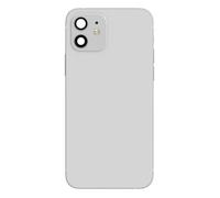 Clappio Châssis complet pour iPhone 12 – Cadre central et vitre arrière – Blanc – Remplacement