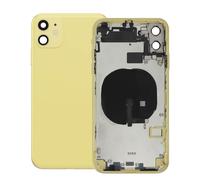 Châssis Complet pour iPhone 11 avec Vitre Arrière et Bobine à Induction Intégré Jaune