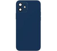 Clappio Châssis Complet pour iPhone 12 Cadre central et Vitre arrière Bleu nuit