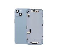 Châssis Complet pour iPhone 14 avec Vitre Arrière et Lentilles Caméra Bleu