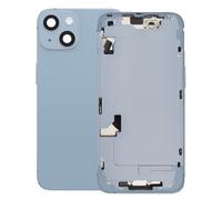 Châssis Complet pour iPhone 14 avec Vitre Arrière et Lentilles Caméra Bleu