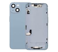 Châssis Complet pour iPhone 14 avec Vitre Arrière et Lentilles Caméra Bleu