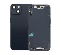 Châssis Complet pour iPhone 14 avec Vitre Arrière et Lentilles Caméra Noir