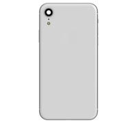 Clappio Châssis Complet pour iPhone XR Cadre central et Vitre arrière Blanc