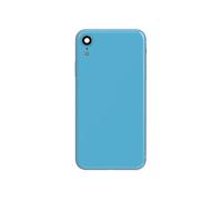 Clappio Châssis Complet pour iPhone XR Cadre central et Vitre arrière Bleu clair