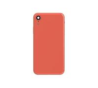 Clappio Châssis Complet pour iPhone XR Cadre central et Vitre arrière Corail