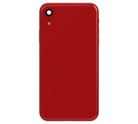 Châssis Complet pour iPhone XR Cadre central et Vitre arrière Rouge