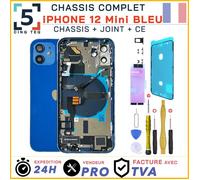 Chassis Complet Remplacement iPhone 12 Mini Bleu +Joint +NFC +Kit