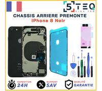 Chassis Complet Remplacement pour iPhone 8 Noir Premonte avec NFC, Joint +Kit