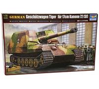 Châssis de char allemand Tiger 17cm K72 Trumpeter Kit Plastique 1:35 Modèle