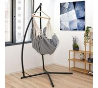 Châssis de fauteuil suspendu Châssis de fauteuil suspendu 214cm (sans hamac) jusqu'à 120kg Noir