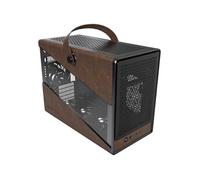 Châssis de Jeu - - Heritage mATX - Cuir Elégant - Support GPU RTX 40 - 4 Ventilateurs 120mm