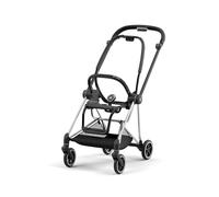 Cybex Châssis et Structure de siège Mios 3 Chrome avec détails Simili Cuir Noir,