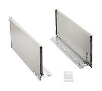Châssis de tiroir Blum LEGRABOX pure 770C4002I (longueur nominale 400 mm, hauteur du système C 176,8 mm) Châssis de tiroir en acier inoxydable avec anti-traces de doigts, caches inclus