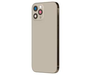 Châssis iPhone 12 Pro Max - AVIZAR - Vitre arrière dorée - Réparation rapide - Matériaux de qualité