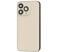 Clappio, boîtier pour iPhone 13 Pro Max avec couvercle de batterie, gris jaune
