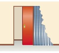 Châssis porte galandage Placo FIBROTUBI - 1000 mm - Cloison finie 100 mm - 93020017