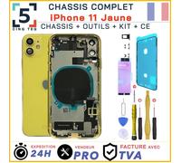 Chassis Prémonté Remplacement pour iPhone 11 Jaune Complet +Joint +NFC +Kit