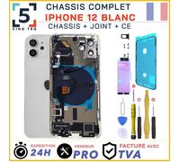 Chassis Premonte Remplacement pour iPhone 12 Blanc Complet +Joint +NFC +Kit