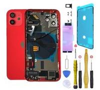 Chassis Premonte Remplacement pour iPhone 12 Rouge Complet +Joint +NFC +Kit