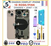 Chassis Premonte Remplacement pour iPhone 13 Rose Complet +Joint +NFC +Kit