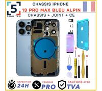 Chassis Remplacement iPhone 13 Pro Max Bleu Alpin Chassis NU +Joint +Kit