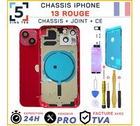 Chassis Remplacement iPhone 13 Rouge Red Chassis Nu +Joint +Kit