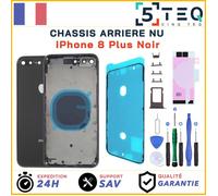 Chassis Remplacement NU pour iPhone 8 Plus Noir - Chassis arriere + Kit