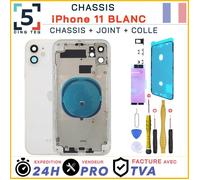 Chassis remplacement pour iPhone 11 Blanc Chassis NU +Joint +Kit