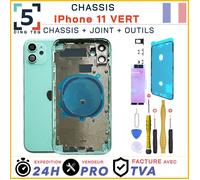 Chassis remplacement pour iPhone 11 Vert Chassis NU +Joint +Kit