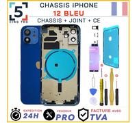 Chassis remplacement pour iPhone 12 Bleu Chassis NU +Joint +Kit
