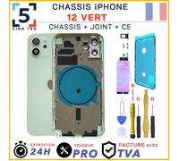 Chassis remplacement pour iPhone 12 Vert Chassis NU +Joint +Kit