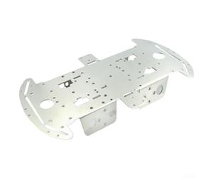 Châssis robot cadre en alliage d'aluminium avec configuration 4WD et pour adaptation de roue MECANUM pour environnements d'apprentissage technique (B)