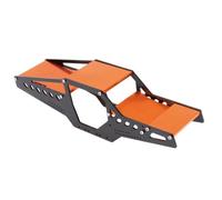 Châssis Voitures RC pour Axial pour SCX24 90081 C10 AXI00001 1/24 Pièces Mise Niveau Échelle Cadre en Fibre Carbone et Aluminium pour LCG pour châssis Cage sécurité(Orange)
