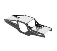Châssis Voitures RC pour Axial pour SCX24 90081 C10 AXI00001 1/24 Pièces Mise Niveau Échelle Cadre en Fibre Carbone et Aluminium pour LCG pour châssis Cage sécurité(Silver)