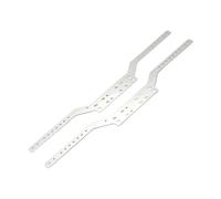 Châssis Voitures RC pour MN168 pour MN78 1:12 2Pcs RC pour Châssis Cadre Rails Remplacement Échelle RC Voiture Jouet véhicule à chenilles kit(Argent)