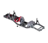 Châssis Voitures RC pour SCX10 1/10 pour Rock Off Road Truck RC Crawler Cadre pour Châssis Rails en Carbone Kit De Aluminium avec Boîte Vitesses