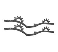 Châssis Voitures RC pour SCX10 II pour Capra VS4-10 1/10 pour LCG Kit pour Châssis Cadre en Fibre Carbone Montage sur Rail RC Crawler Véhicule À Monter Soi-même(Carbon Rails)
