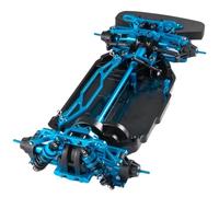 Châssis Voitures RC pour Tamiya pour TT02 1/10 Alliage Métallique Et Plastique pour Châssis Arbre D'entraînement avec Roues Kit Cadre Pièces De Voiture RC Drift DIY